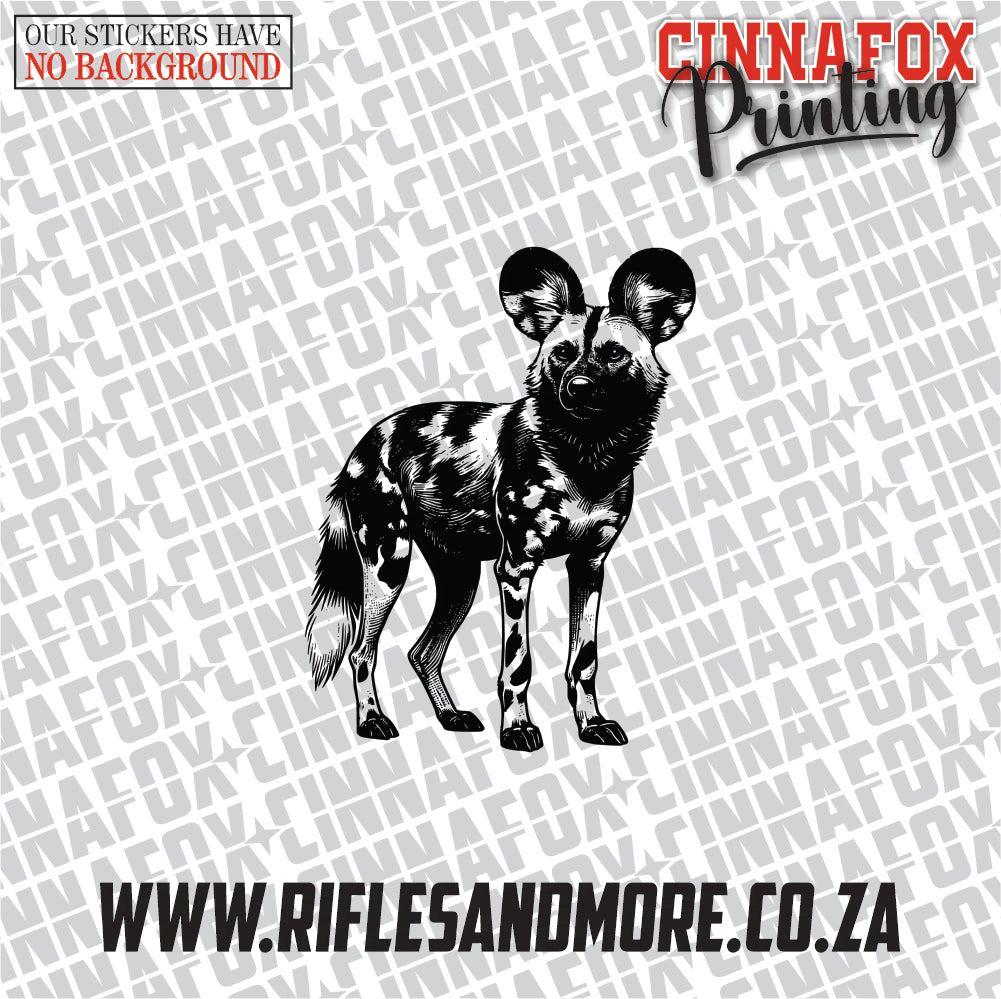 African Wild Dog #10 Vinyl Decal Sticker