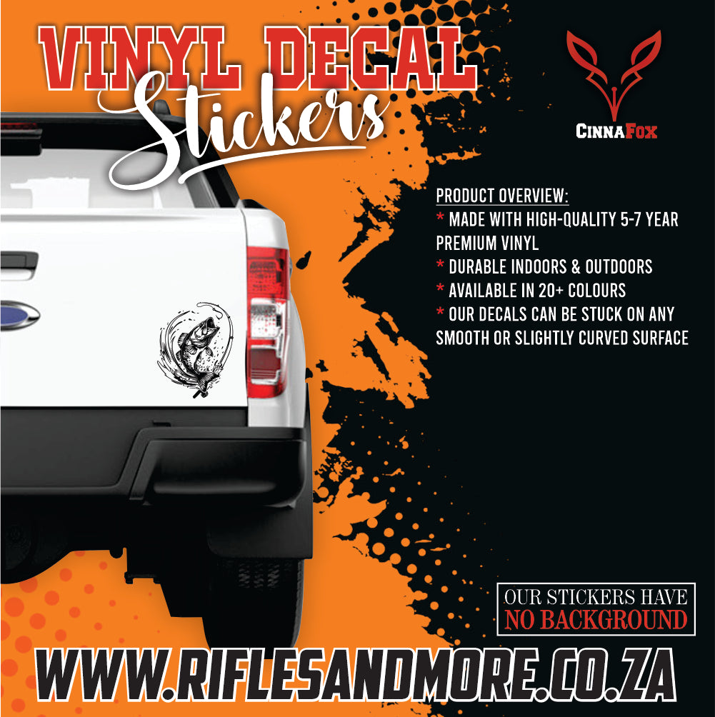 Bass Vinyl Decal Sticker #6
