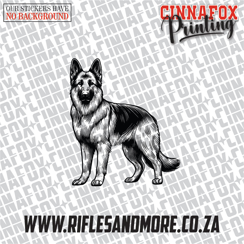 German Shepard Decal Sticker