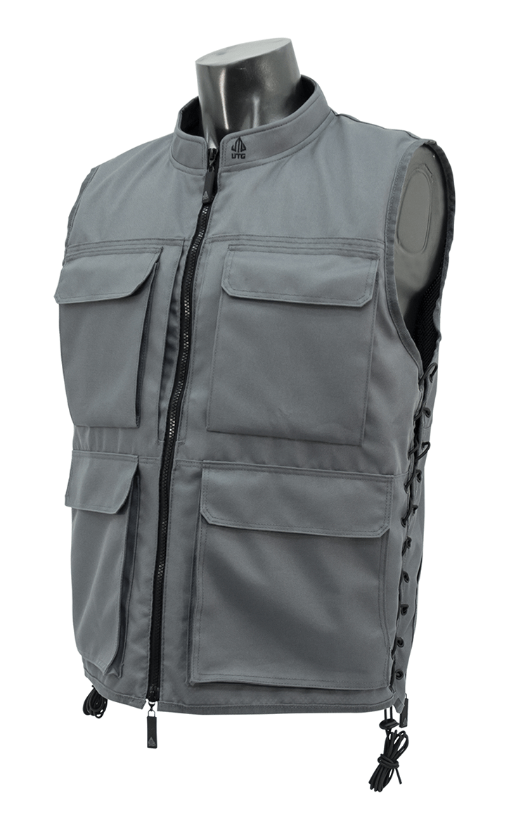 UTG® TRUE HUNTER® Male Sporting Vest (M to XL), Gray/Black