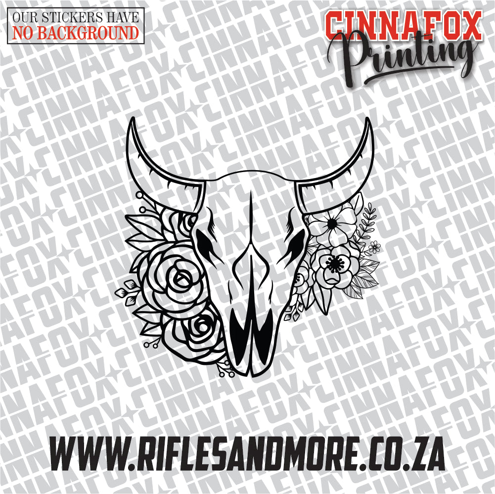 Cow Skull #12 Vinyl Decal Sticker