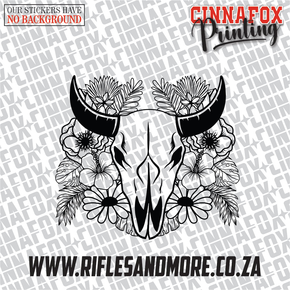 Cow Skull #14 Vinyl Decal Sticker