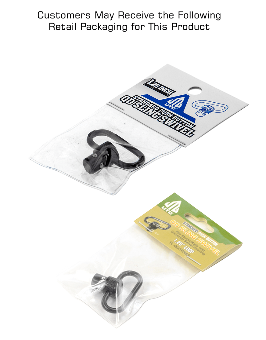 UTG® Steel QD Sling Swivel, 1.25" Loop