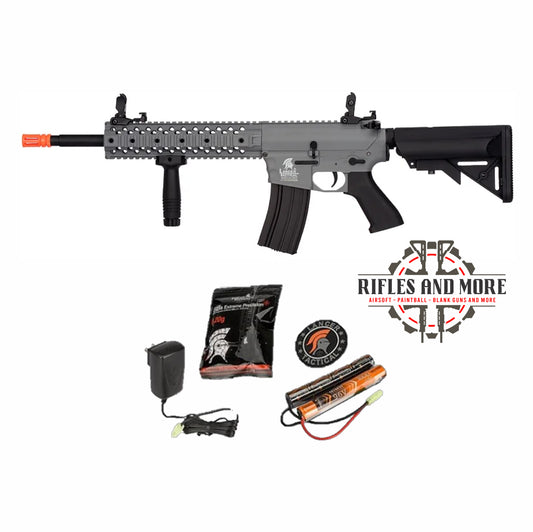 Lancer Tactical Gen 2 M4 Evo 10" Quad-Rail Airsoft AEG w/ Crane Stock Kit
