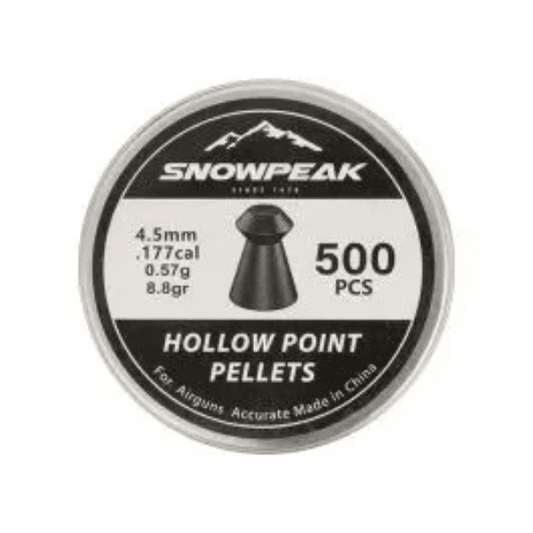 Artemis Snowpeak Hollow Point Pellets for Airguns 4.5mm 500 PCS