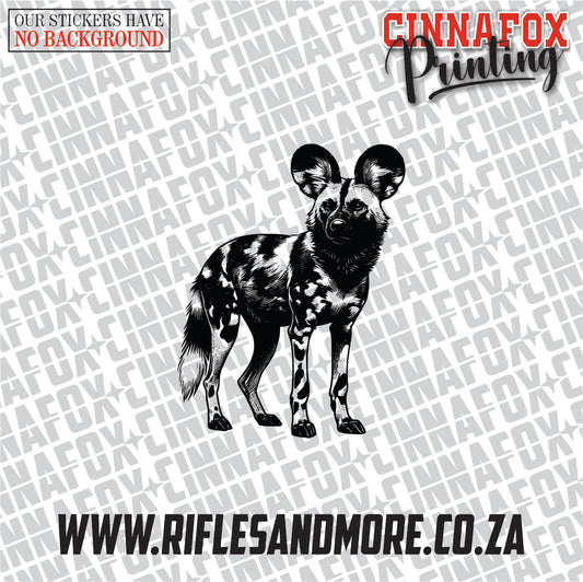 African Wild Dog  #10 Vinyl Decal Sticker