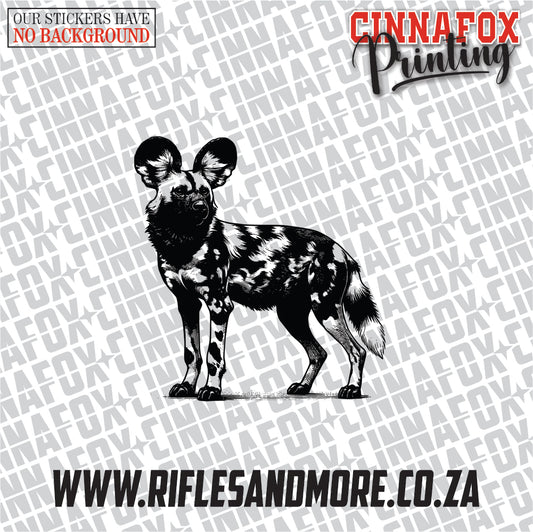 African Wild Dog #5 Vinyl Decal Sticker