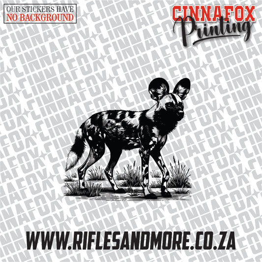 African Wild Dog  #9 Vinyl Decal Sticker