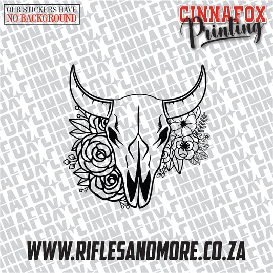 Cow Skull #12 Vinyl Decal Sticker