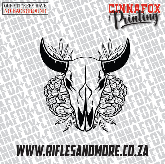 Cow Skull #13 Vinyl Decal Sticker