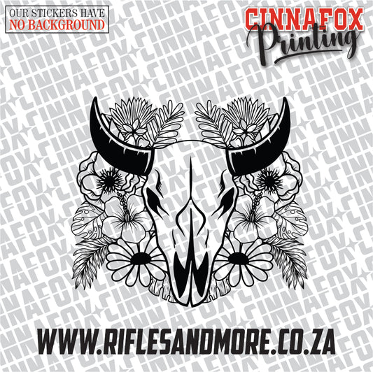 Cow Skull #14 Vinyl Decal Sticker