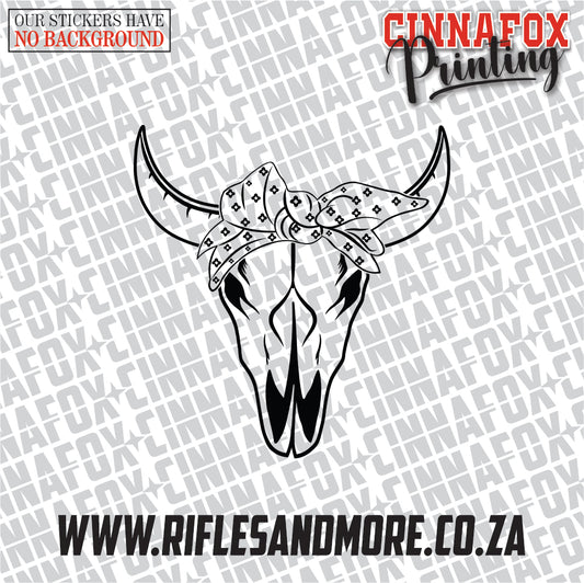 Cow Skull #16 Vinyl Decal Sticker