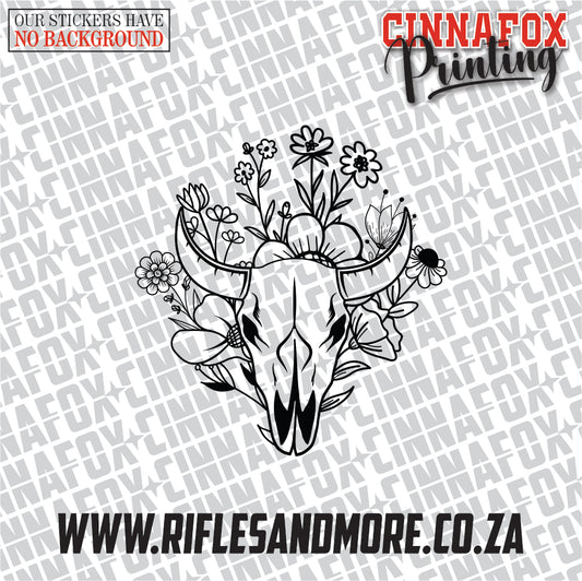 Cow Skull #17 Vinyl Decal Sticker