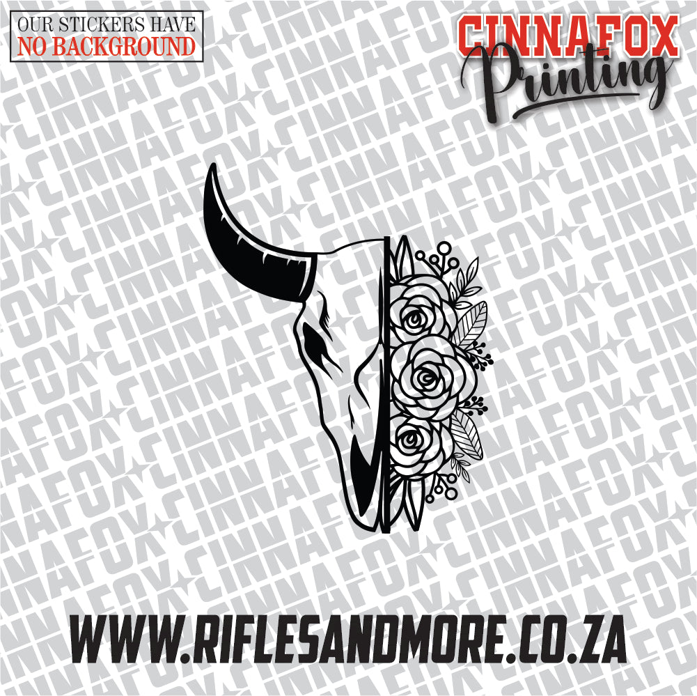 Cow Skull #19 Vinyl Decal Sticker