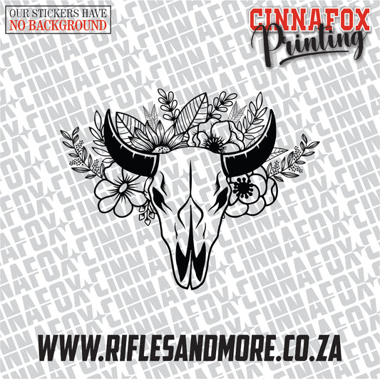 Cow Skull #2 Vinyl Decal Sticker